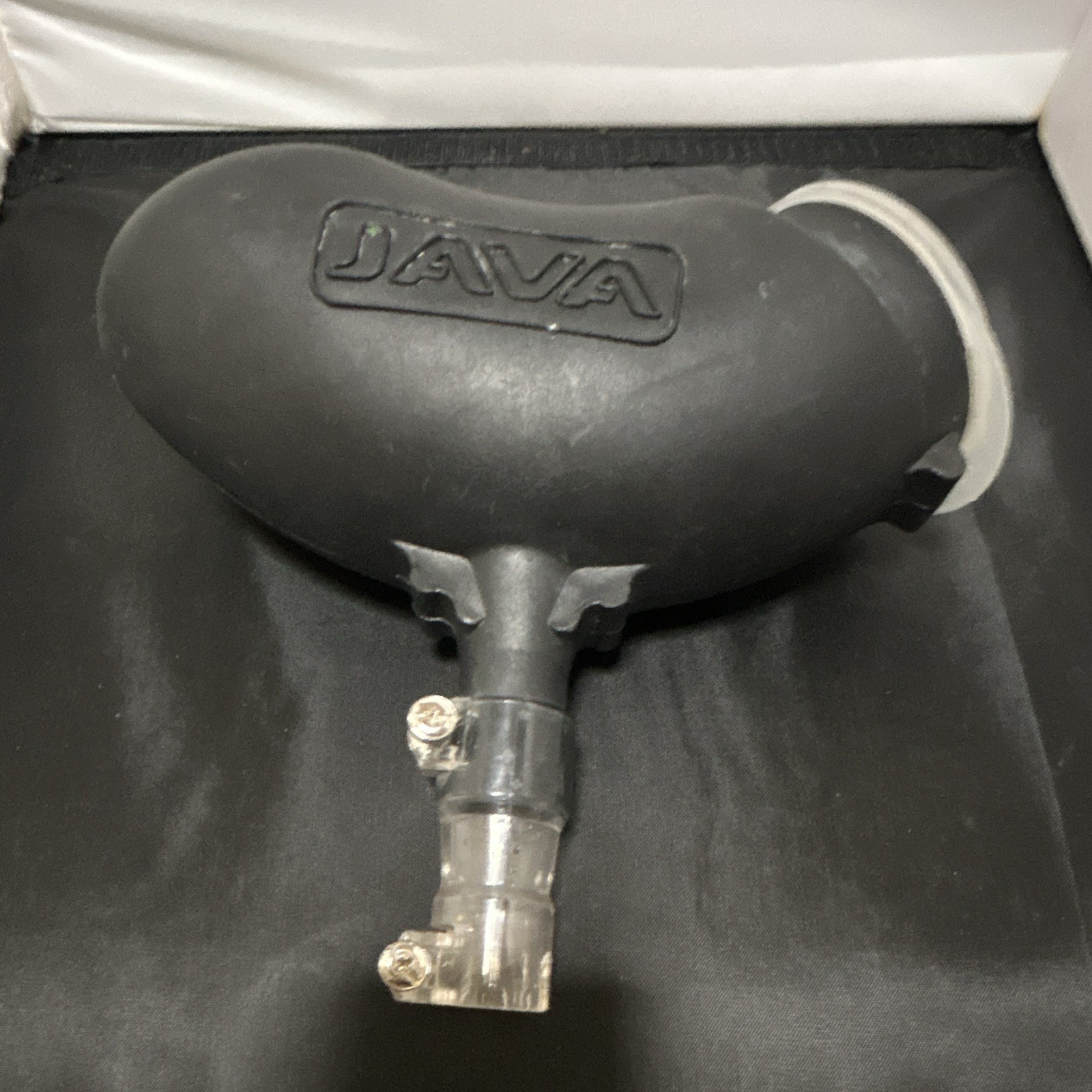 Java Paintball Hopper Loader w/ Feedneck Elbow, Black - Model Java
