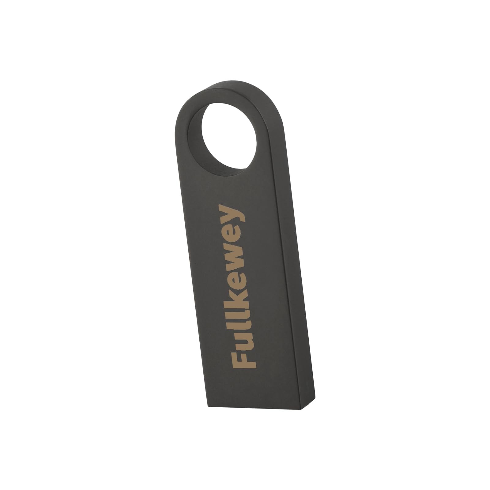 16G/32G/64G/128G Flash Drive, Fullkewey Sleek Metal USB 2.0, Gunmetal Gray