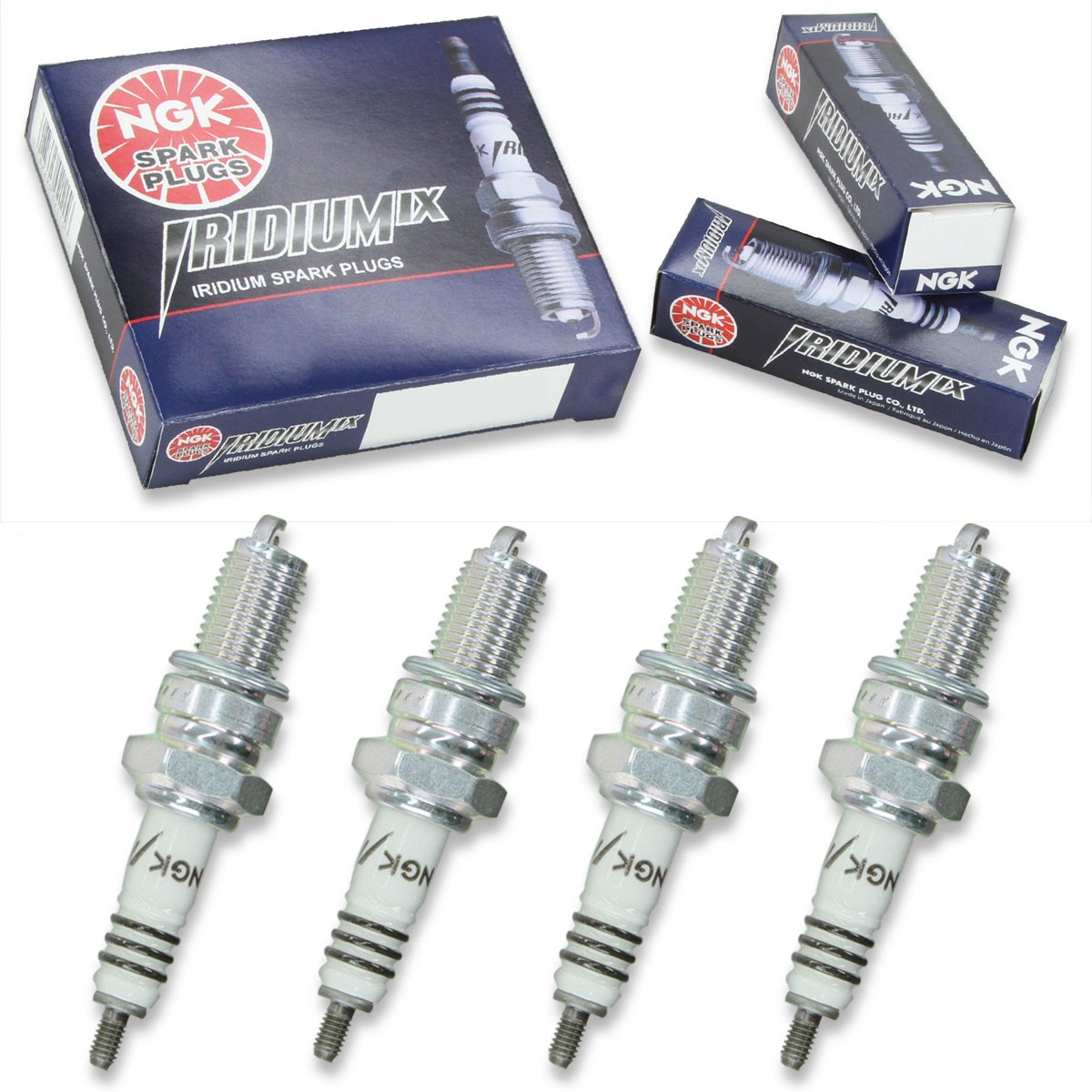 4pcs 00-06 Kawasaki ZG1000 Concours NGK Iridium IX Spark Plugs 997cc 60ci pb