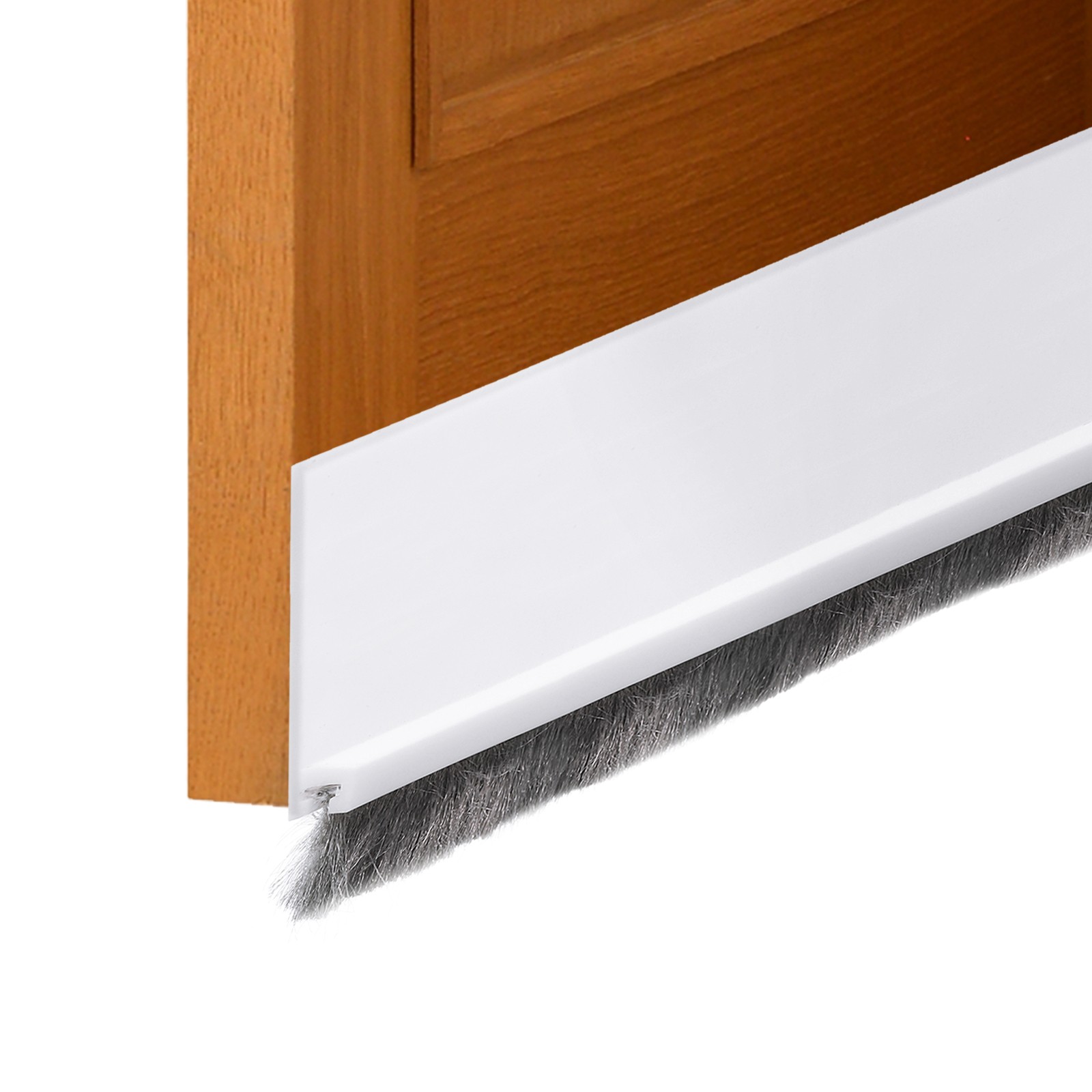 2 Pcs Door Sweep, 2 Inch x 40 Inch Door Bottom Sweep Door Brush, White