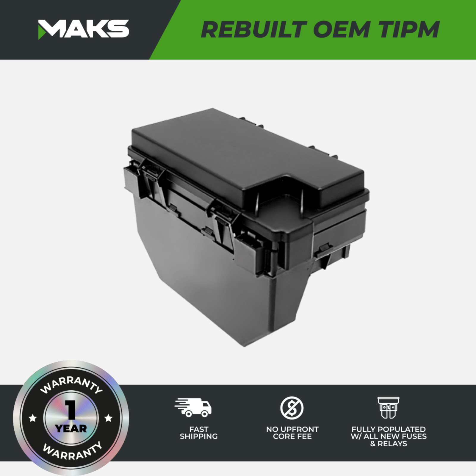 2013-2014 Dodge Grand Caravan OEM Rebuilt TIPM Fuse and Relay Box 68244881