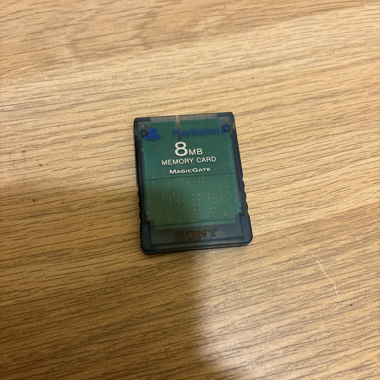 Sony Playstation 2 Magic Gate 8mb Memory Card Transparent Blue (SCPH-10020) *OEM