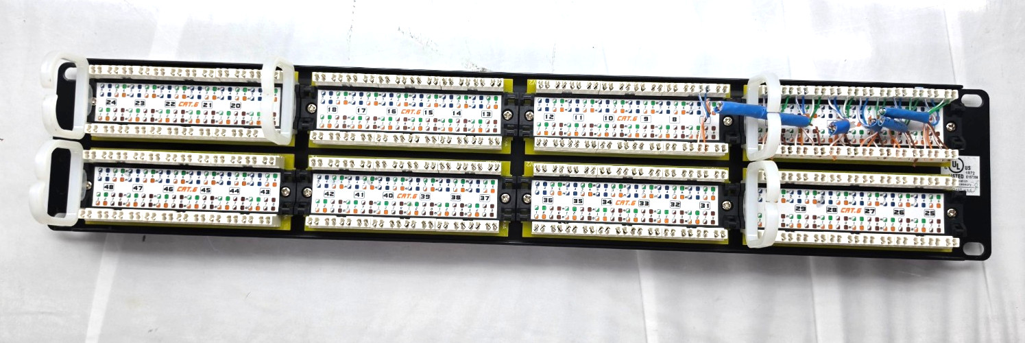 Tripp Lite 48 Port Data Rackmount CAT6 Patch Panel P48T-KAA: Optimized Network