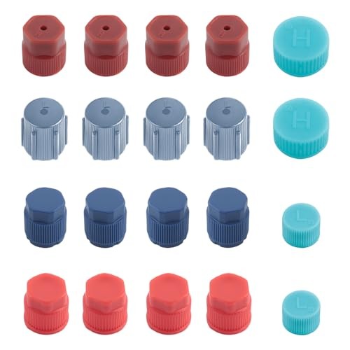 20PCS AC Caps for Cars,13mm to 17.5mm AC Low Pressure Port Cap/AC High