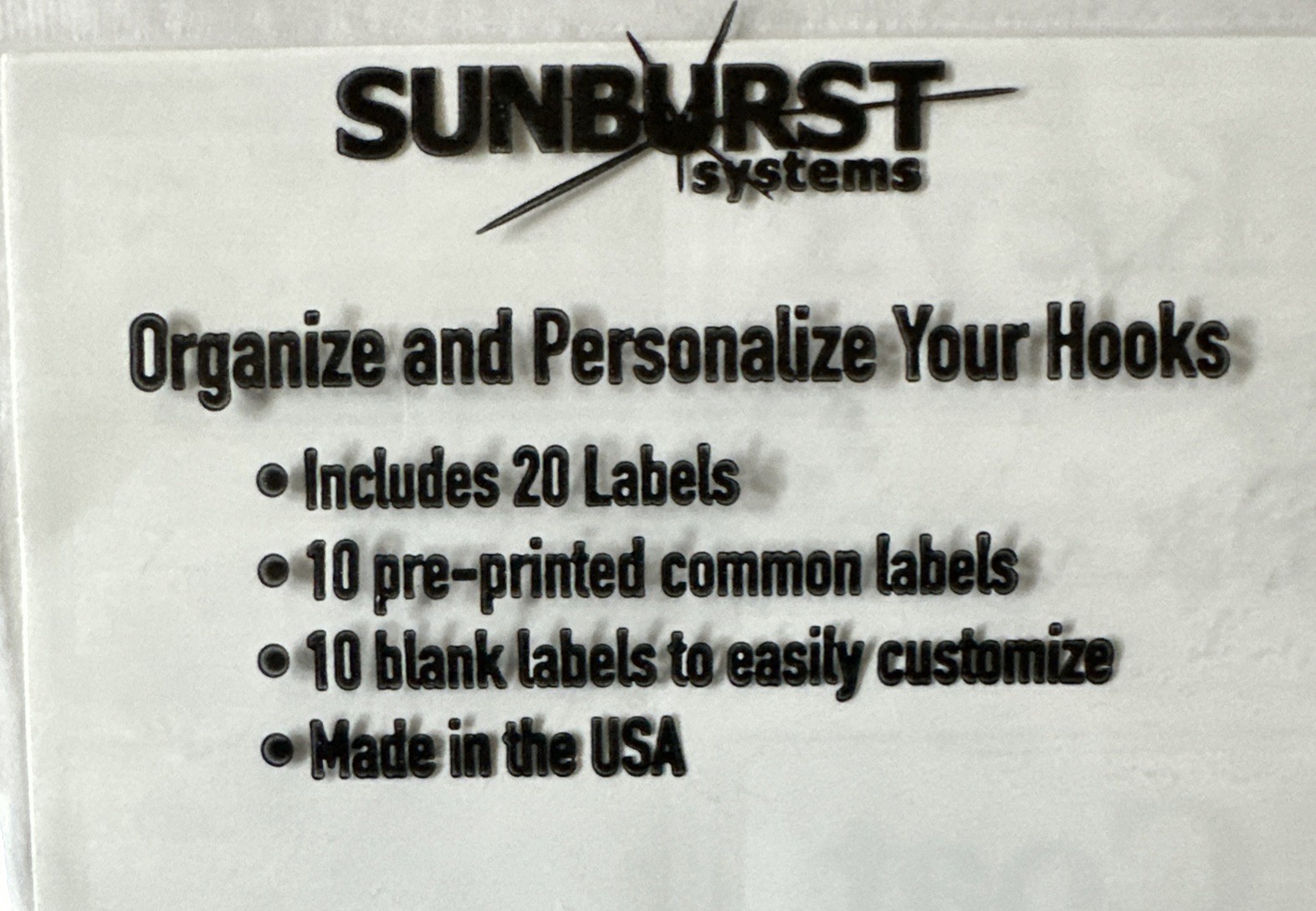 Hook Labels - 3 Packs - Keys, Backpack, Coat, Hat, Purse And Blank Labels