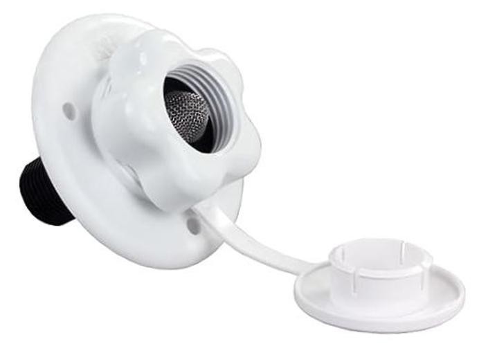 , 94216 City Water Fill, Plastic Check Valve – White | Standard Polar White