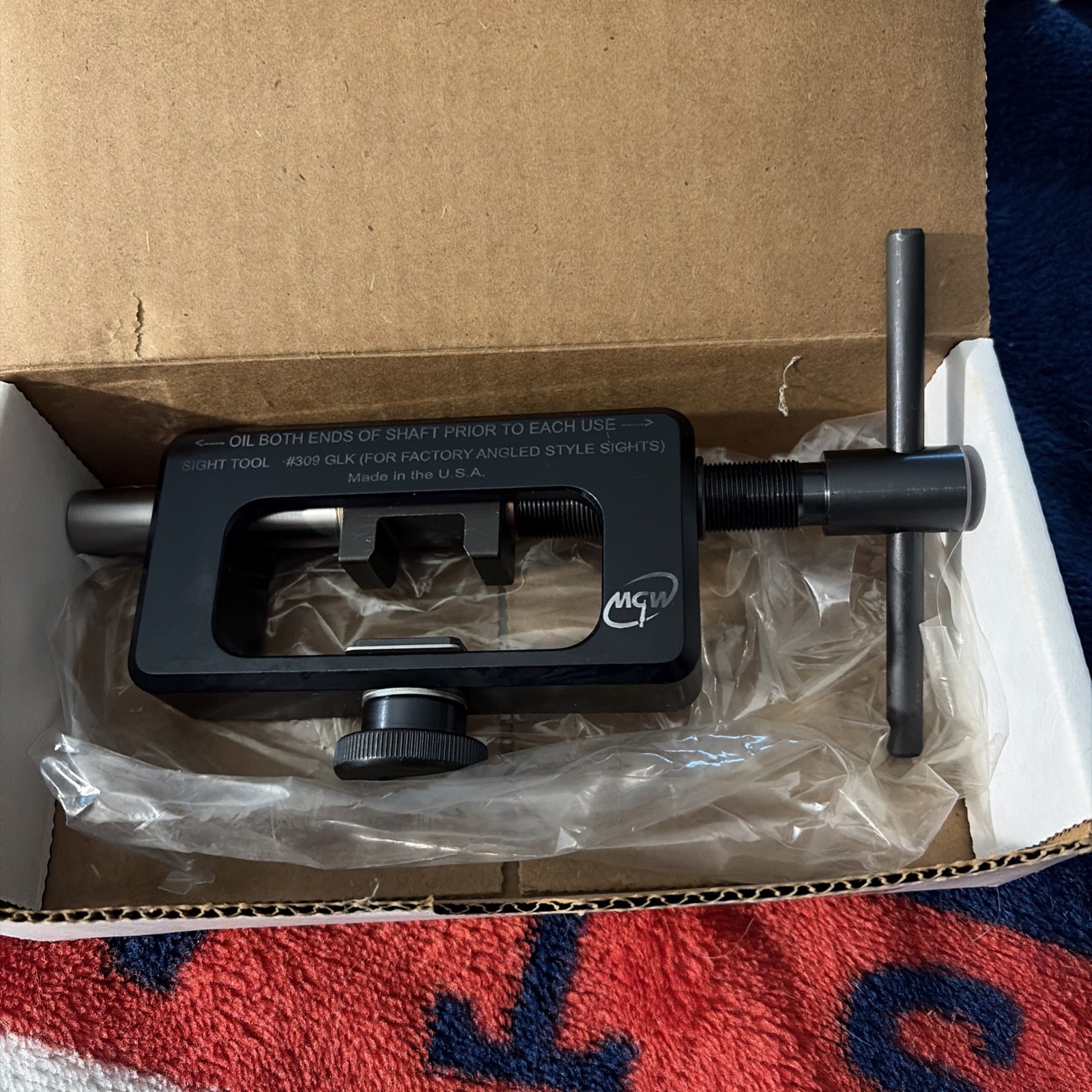 MGW 309 Sight Pusher Adjustment Tool for Glocks for angled sights