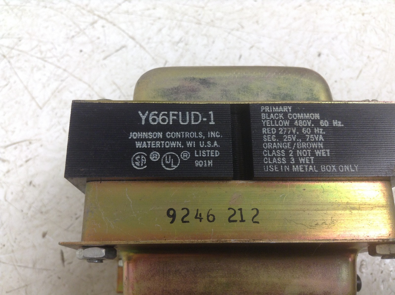 Johnson Controls Y66FUD-1 Transformer Y66FUD1 (OK)