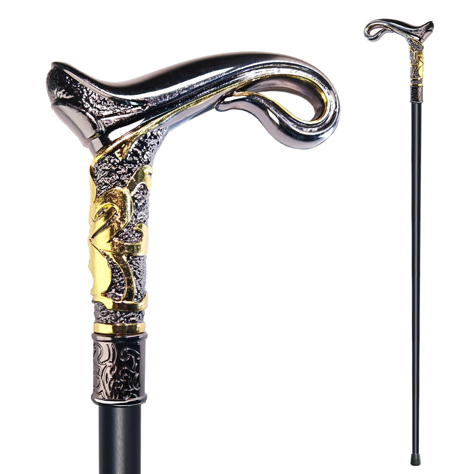 YIVIYAR Walking Cane for Men & Women & Seniors - 36.5In Heavy Duty 500+ lbs