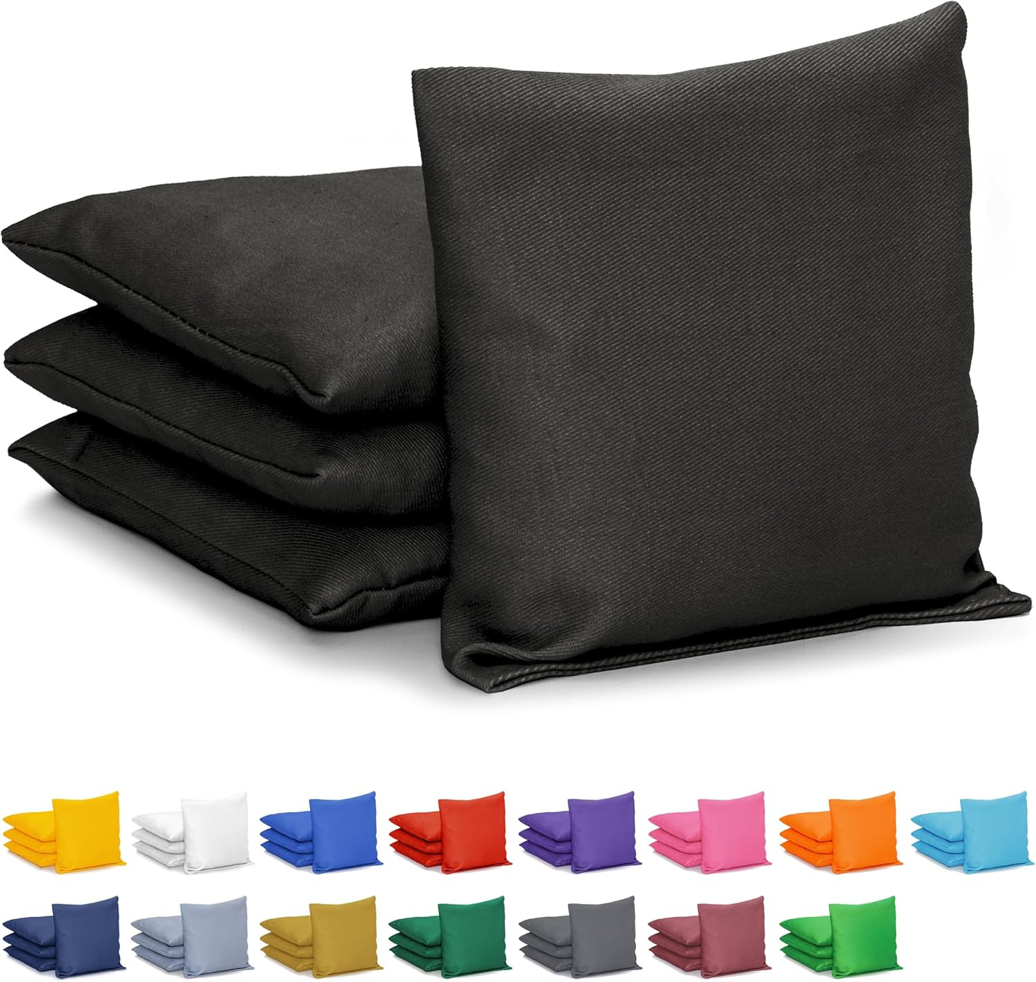Classic Cornhole Bean Bags Set of 4-16 Colors Available - Regulation All Weather