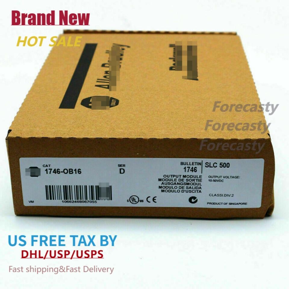 New Sealed AB 1746-OB16 CAT SLC 500 PLC Output Module 1746OB16 US FAST