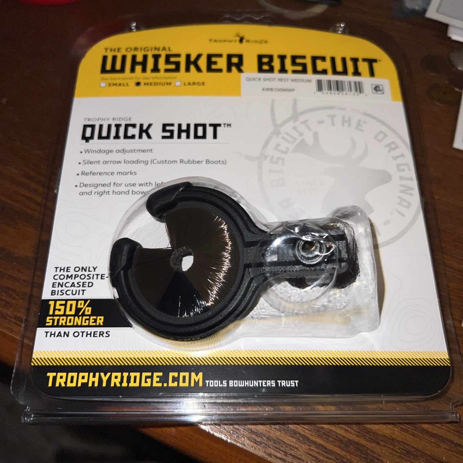 TROPHY RIDGE Whisker Biscuit Quick Shot Arrow Rest - AWB100MWP