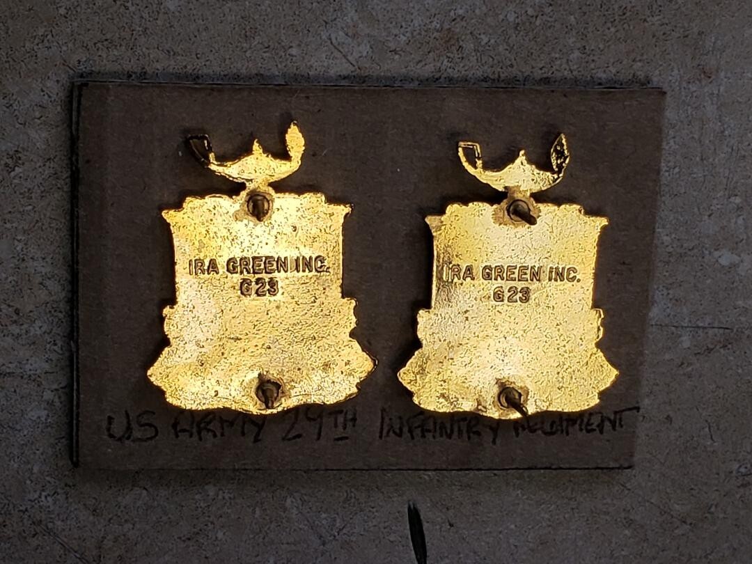 29th Infantry Regiment Crest DUI (Pair)