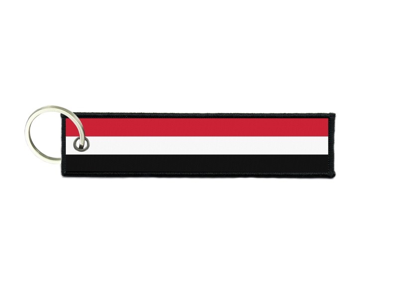 Keychain Key Man Woman Fabric Embroidered Printed Flag Yemen Yemeni