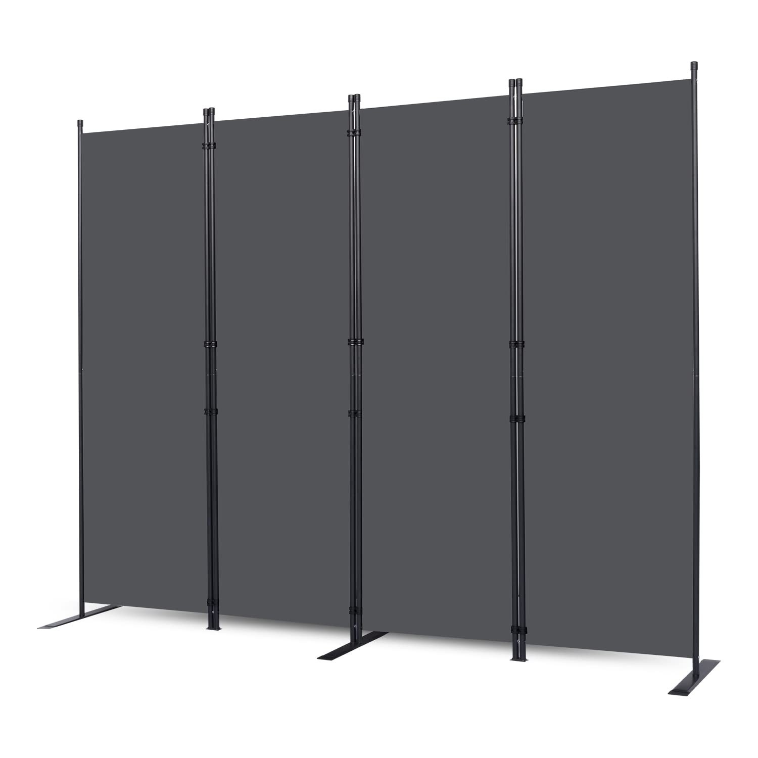 CHOSENM Wall Divider, 4 Panel Room dividers and Folding Privacy Screens with ...