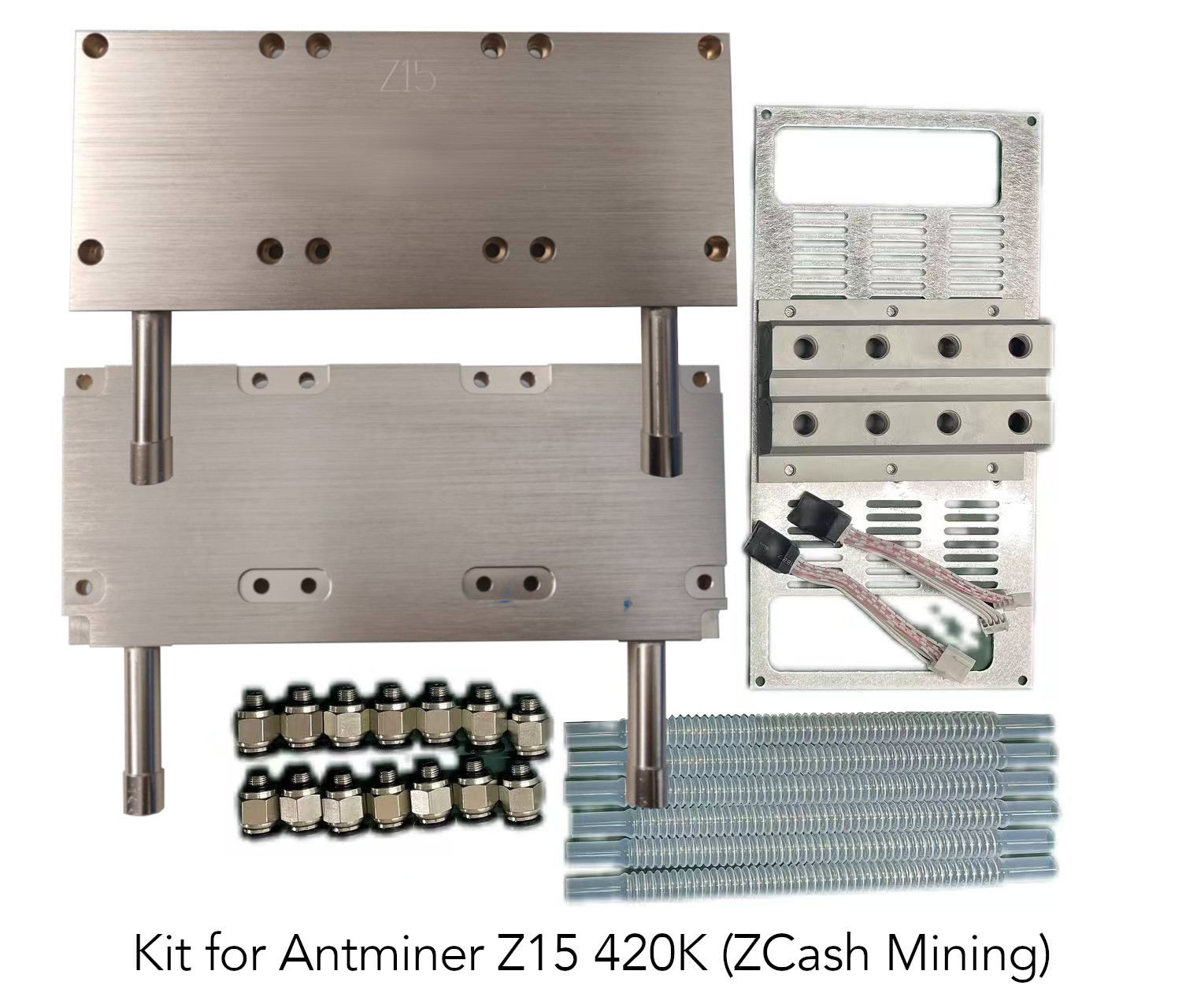 For Antminer Z15 Water Cooling Conversion Plate Kit Aluminum Radiators Heat Sink