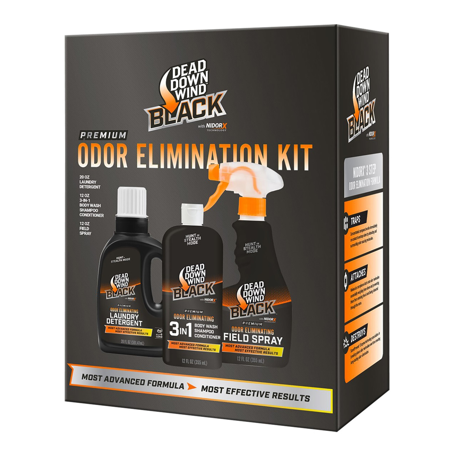Dead Down Wind Black Premium Odor Elimination Kit - 3 PC