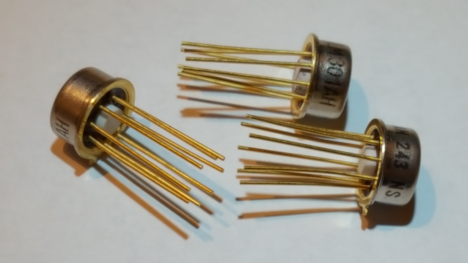 3 pcs -  LM301AH (243 N.S.)  OP AMP GOLD PIN LM101AH - Operational Amplifier USA
