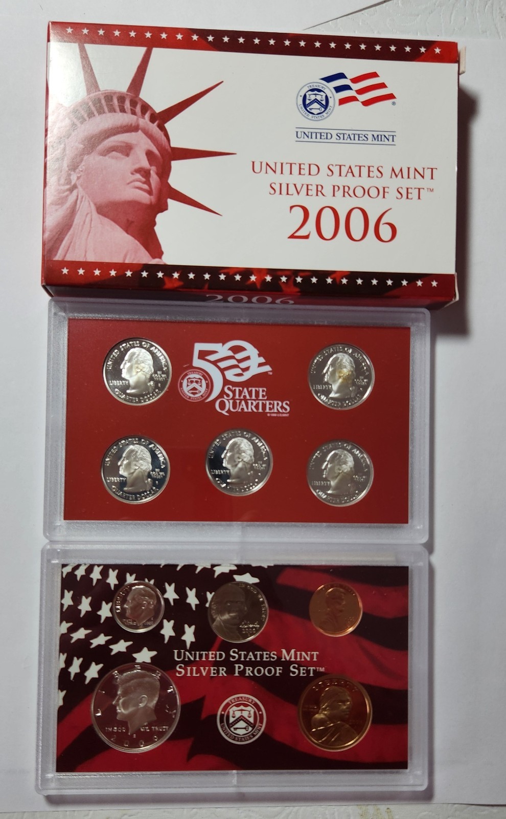 2005-S Complete SILVER Proof Set w Box and COA 1.32 oz Silver