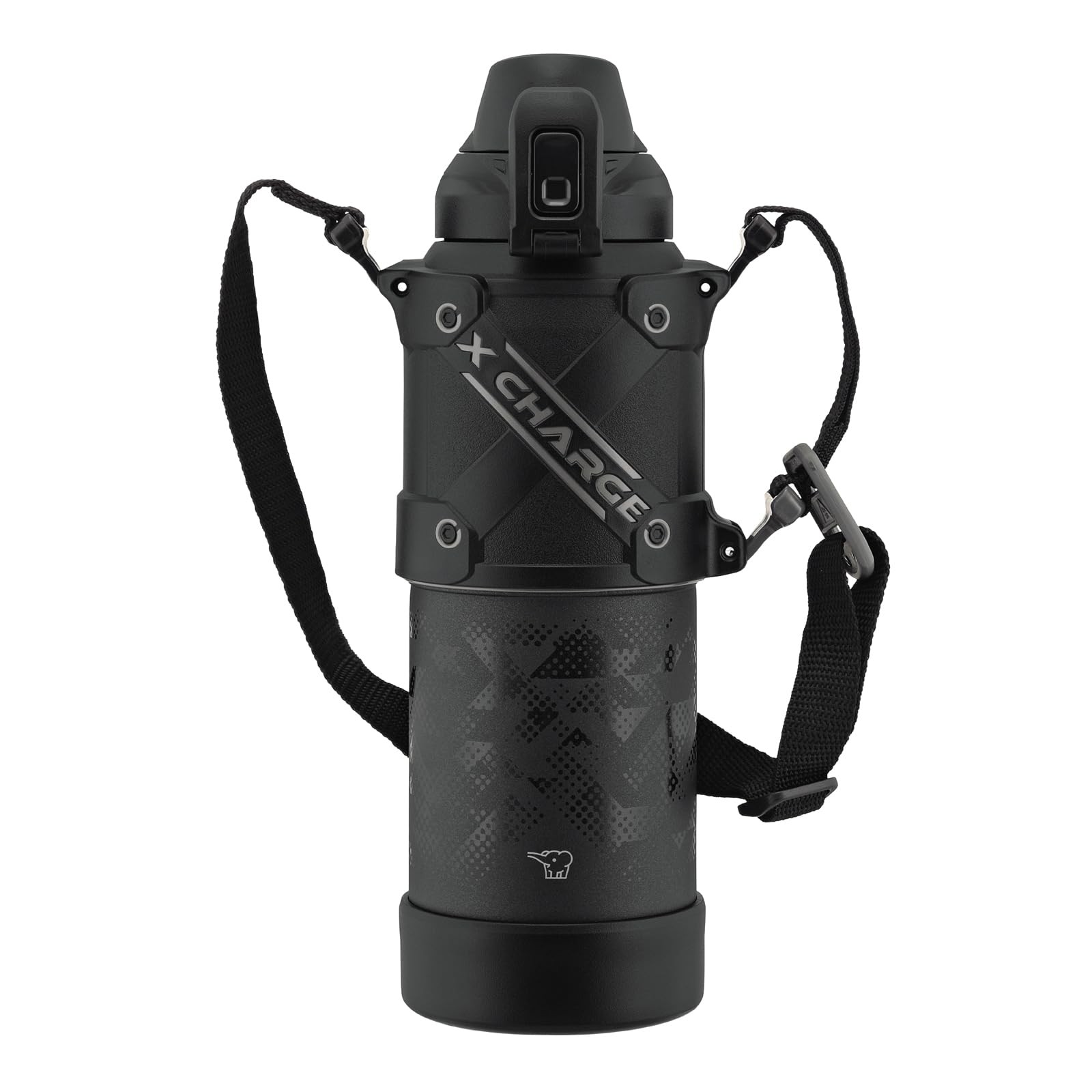 Cool Bottle Water Bottle 1.0L Sports Type Seamless Protective Armor Black SD-HB1