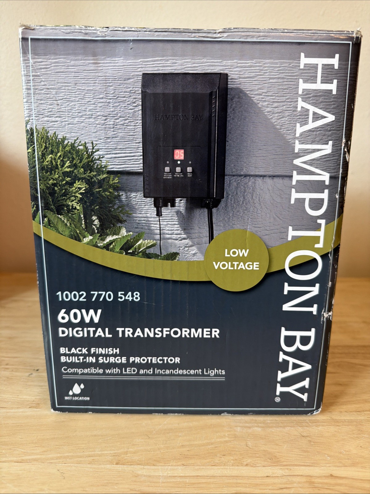 Hampton Bay Low-Voltage 60-Watt Landscape Lighting Digital Transformer