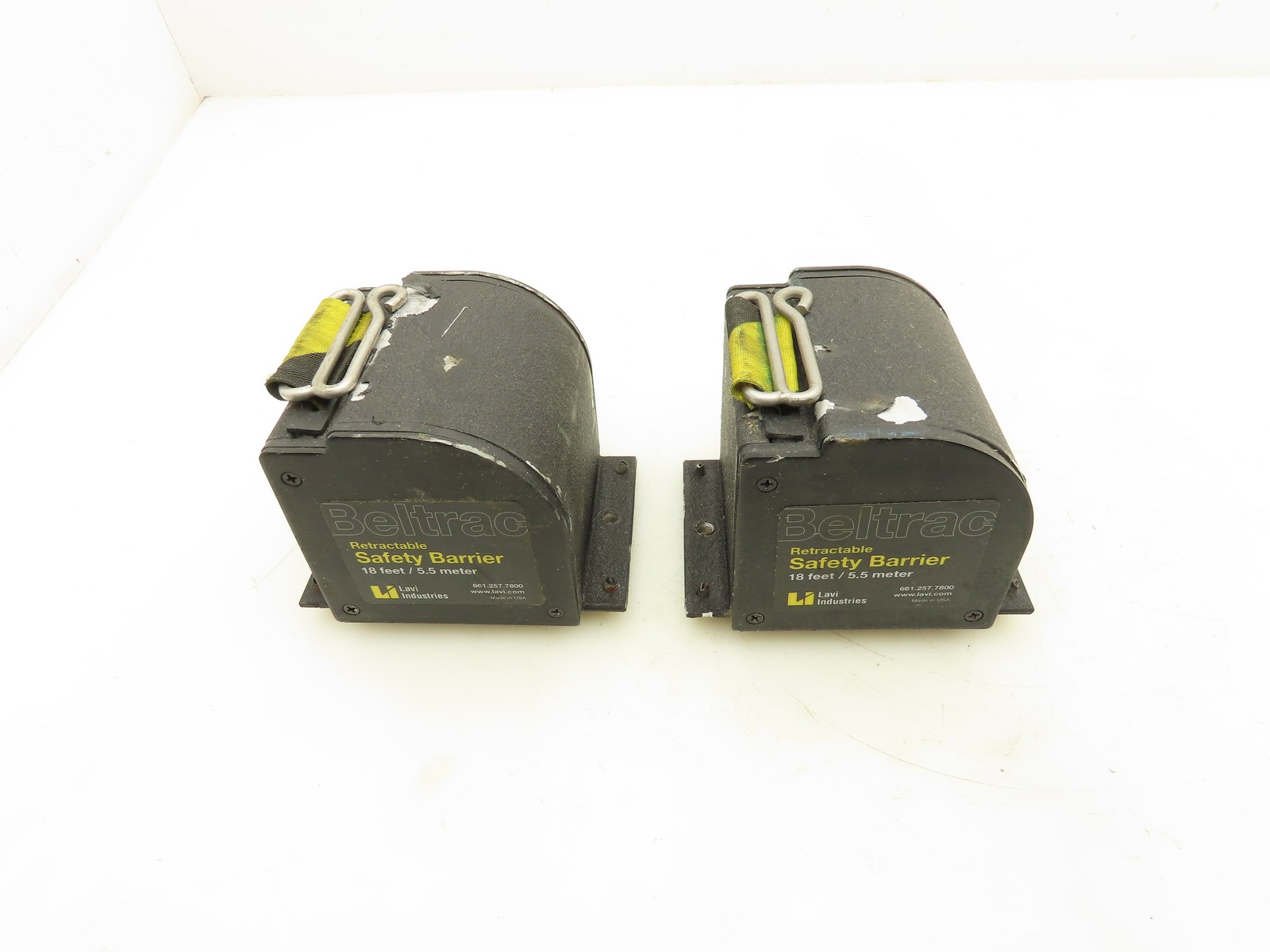 Lavi Industries Beltrac Retractable Safety Barrier 18' / 5.5 m Lot of 2
