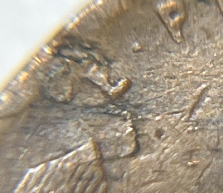 1945 S Wheat Penny Errors Major Strike Through Both Sides