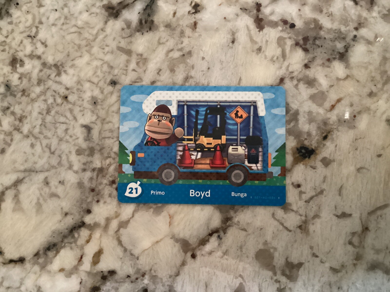 BOYD #21 Animal Crossing Welcome New Leaf Amiibo Card North American RV Series
