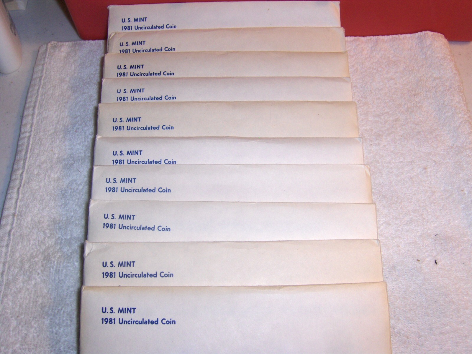 1981 U S MINT-10-COMPLETE SETS SEALED  in CELLO  and In ORIGINAL GOV'T PACKAGING