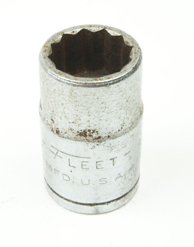 Fleet 9/16" 12 Point Shallow Chrome Socket 1/2" Drive 1618 USA