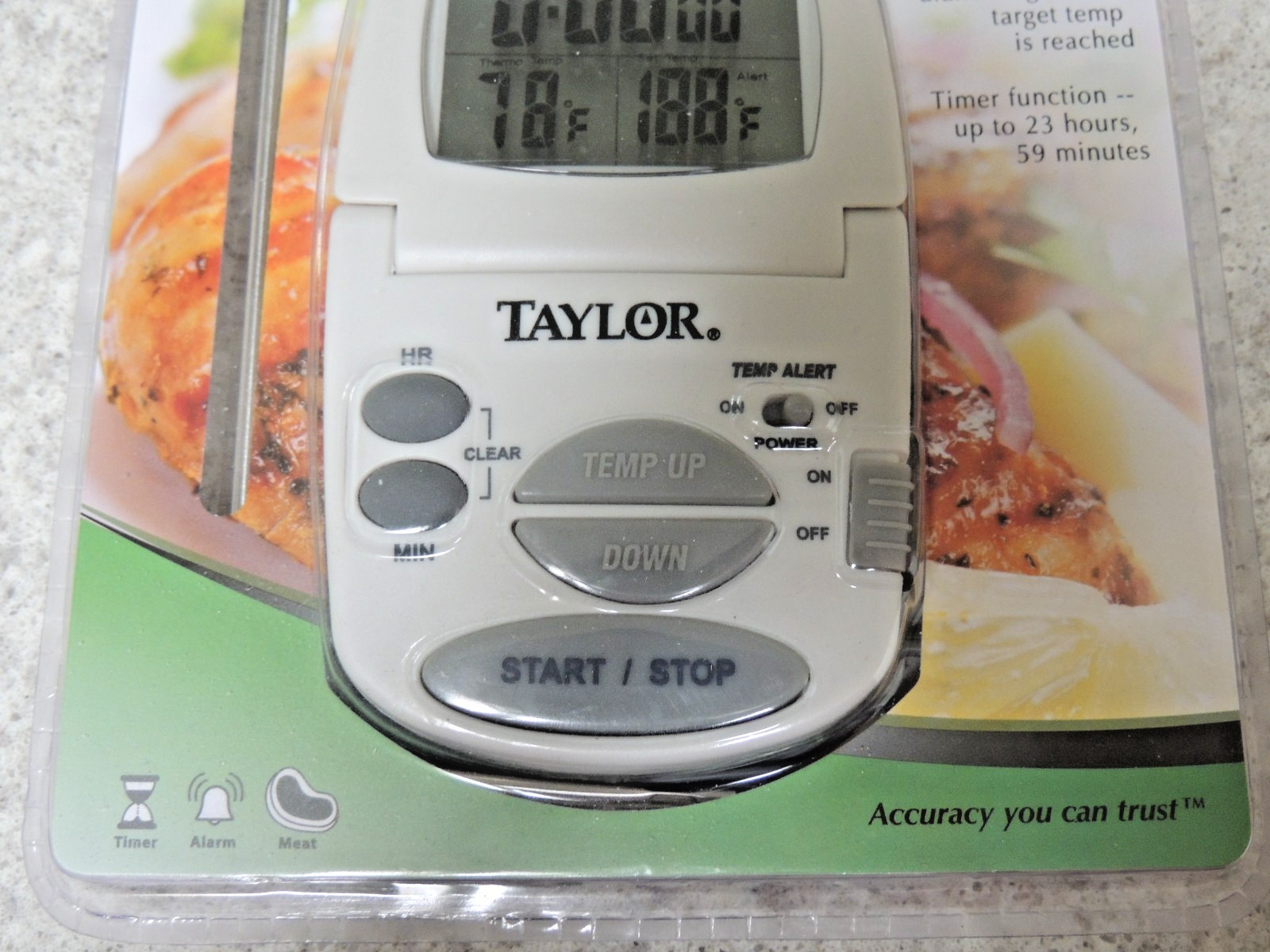 Taylor Programmable Thermometer Timer 1470N New