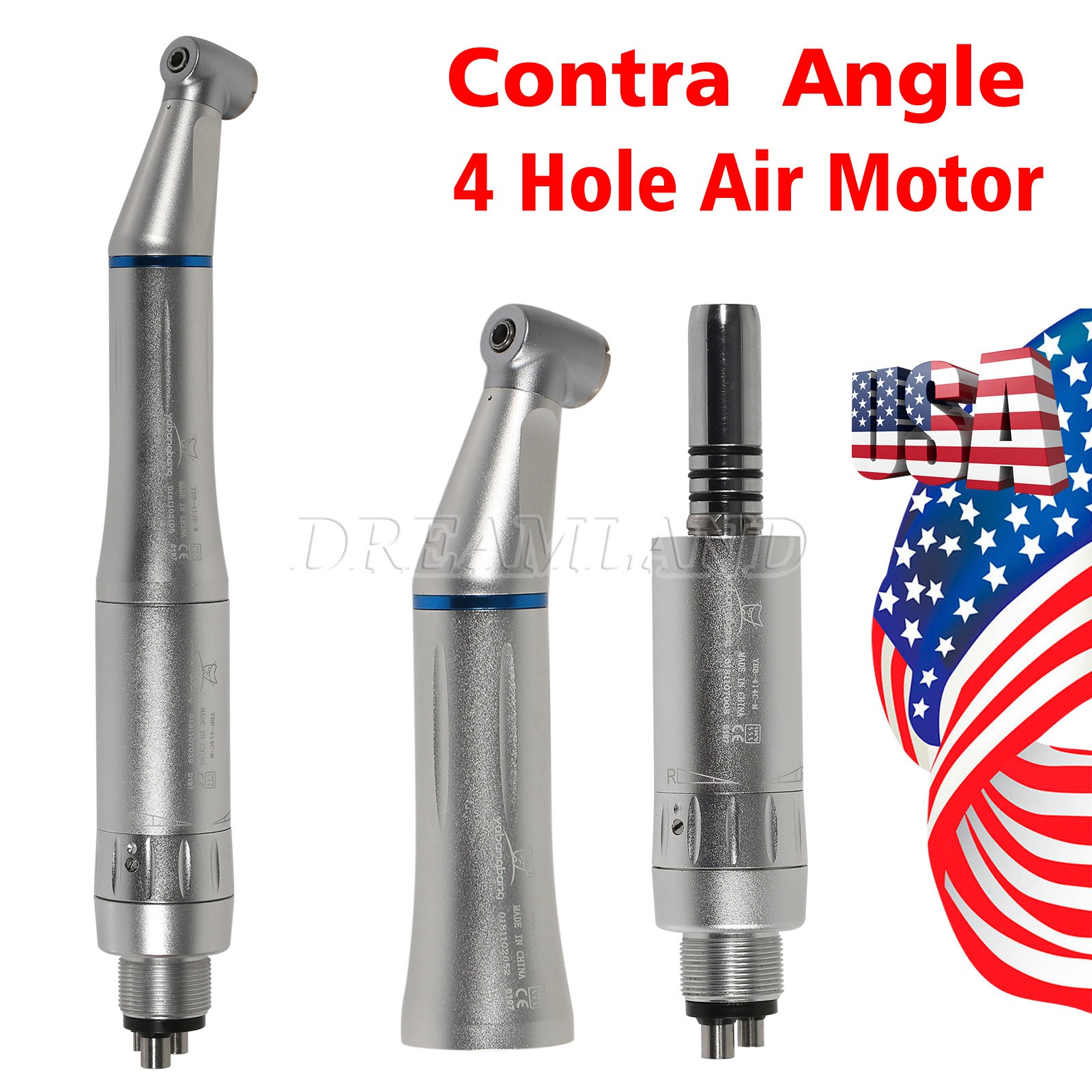NSK Style Dental Slow Speed Handpiece E-Type Inner Water Spray 4-Hole For KaV