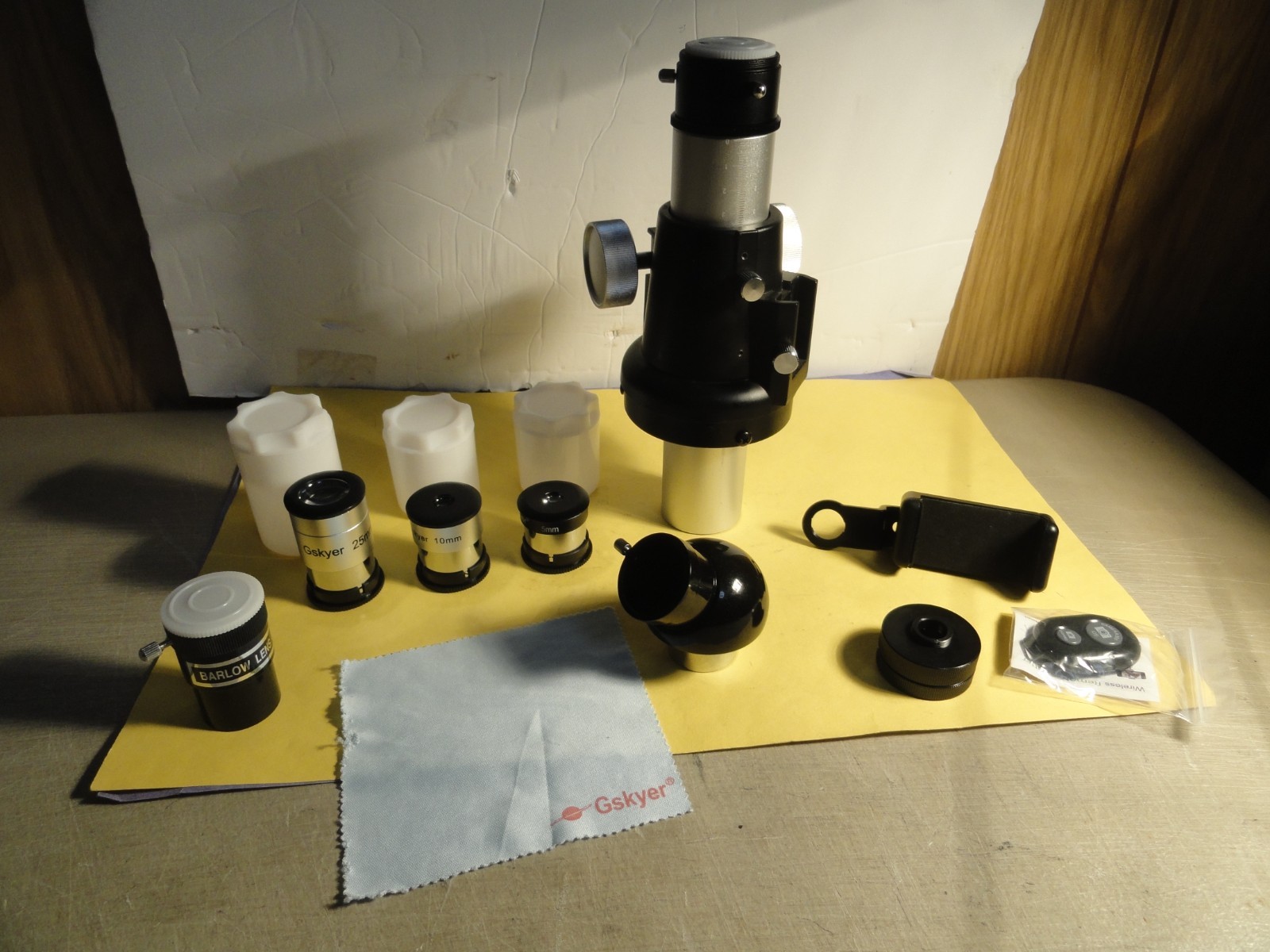 GSKYER MODEL 90600 TELESCOPE LENS ADJUSTER 3- LENS, BARLOW 3X CAMERA HOLDER