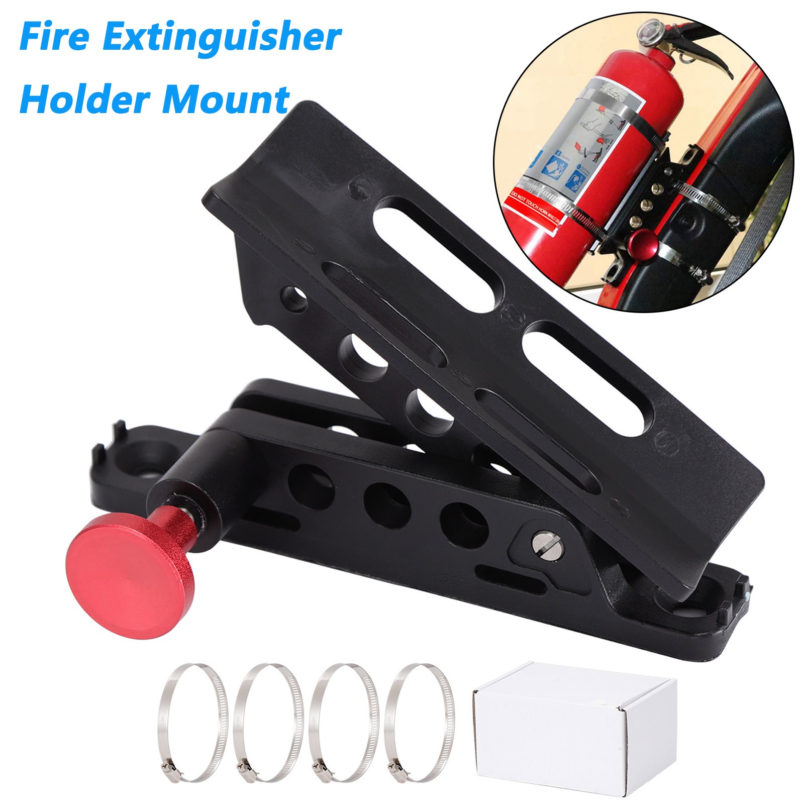 Adjustable Vehicle-mounted Fire Extinguisher Bracket Holder For UTV Jeep HPMP888