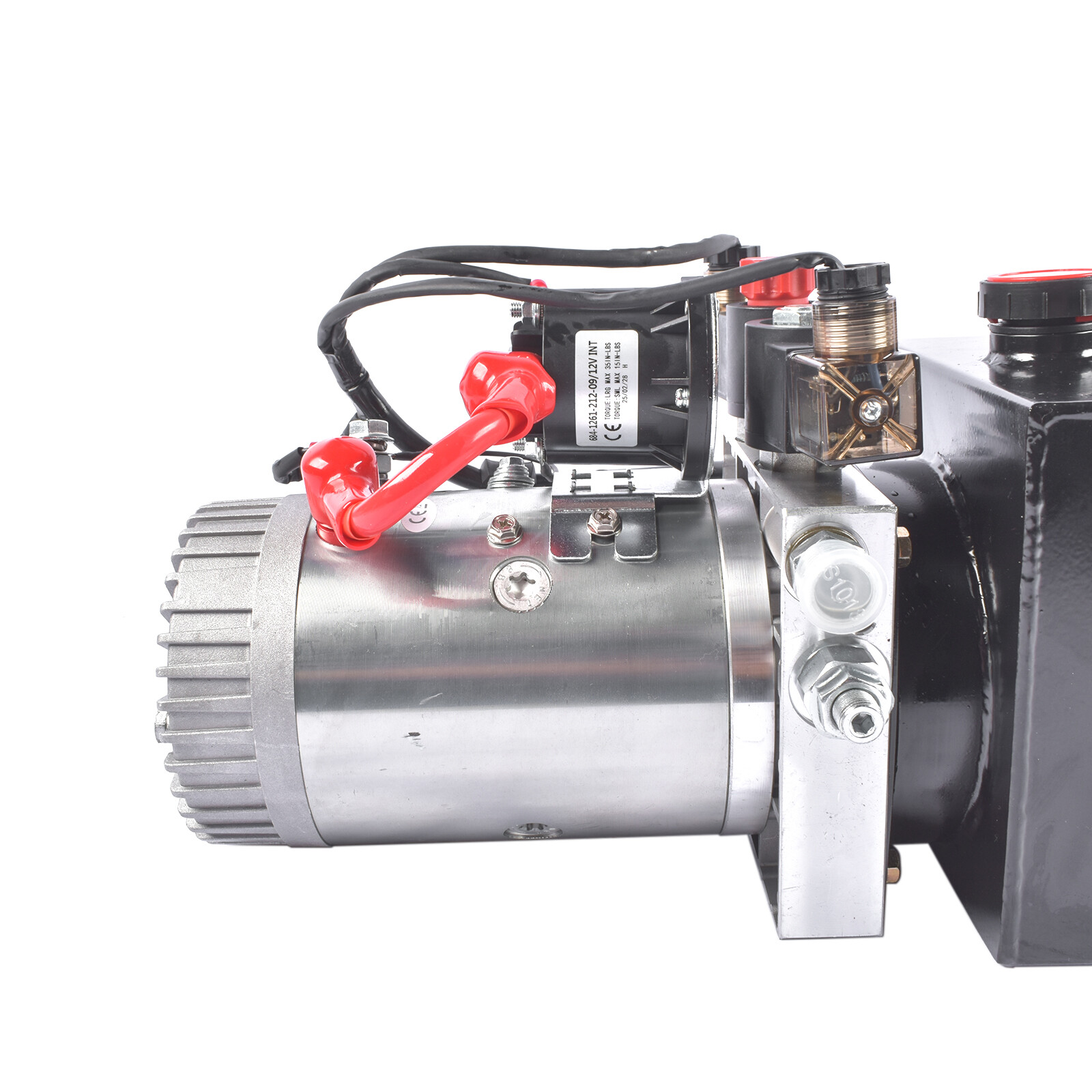 6 Quart Hydraulic Pump Double Acting DC 12V Dump Trailer Power Unit Pack