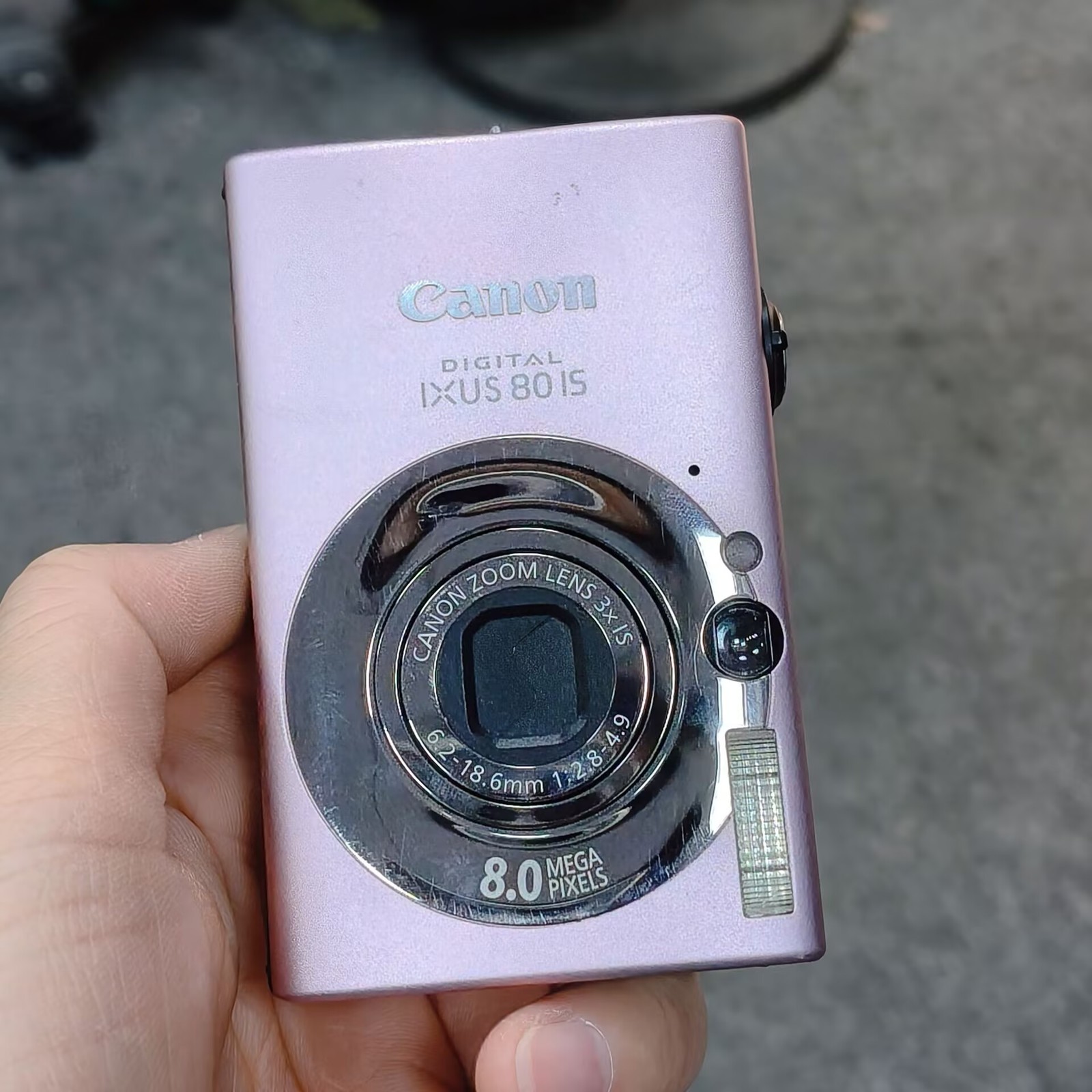 Canon Digital Camera IXUS 80 IS 8.0MP Pink SD card Battery Charger English