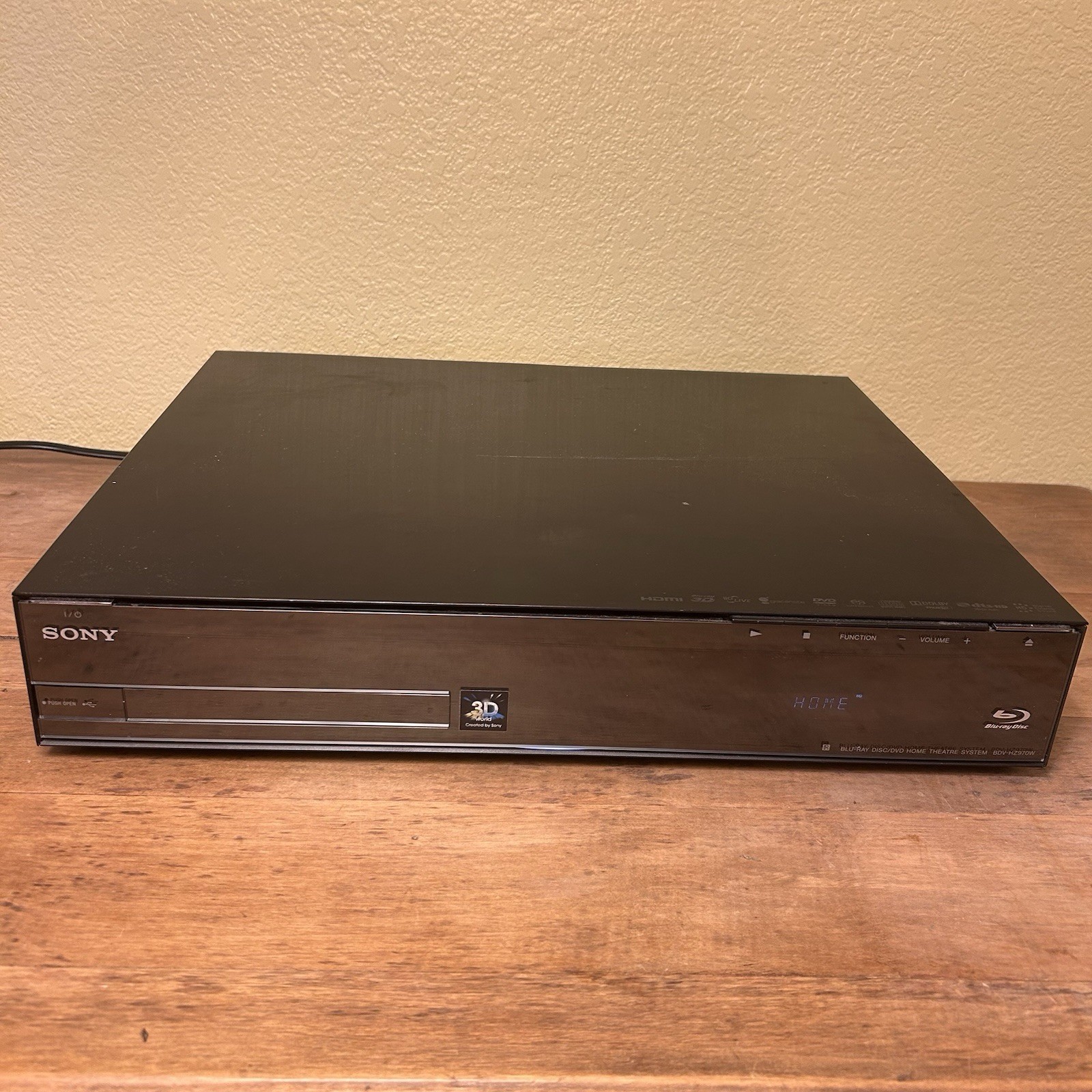 Sony Blu-Ray DVD Player Receiver Home Theater System HBD-HZ970W Tested