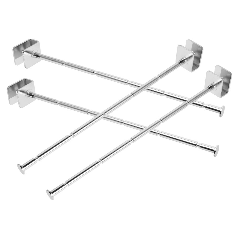 4Pcs Silver Metal Slatwall Waterfall Hooks Bra Hanger for Home Clothing Display