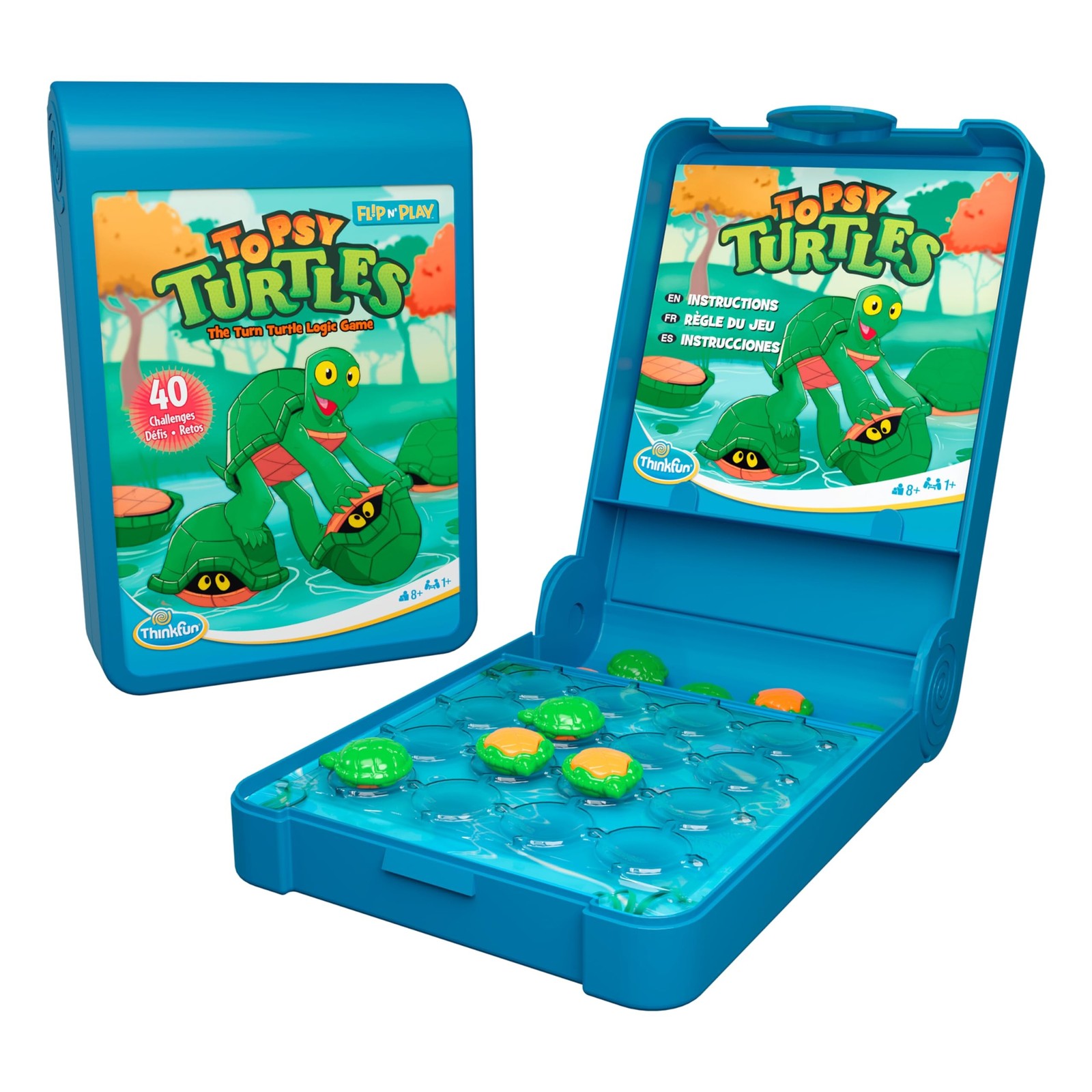 ThinkFun Flip N' Play: Topsy Turtles Travel Logic Game for Road Trips, Plane ...