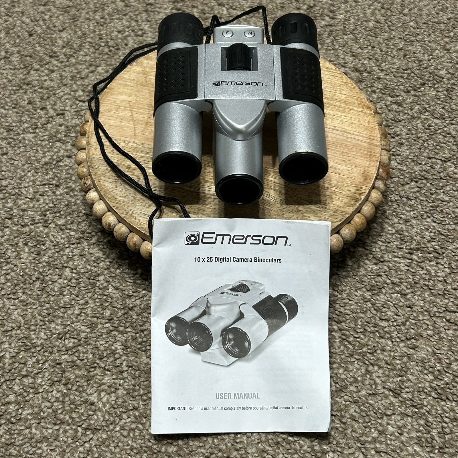 Emerson Digital Camera Binoculars 10x25 With Instruction Booklet