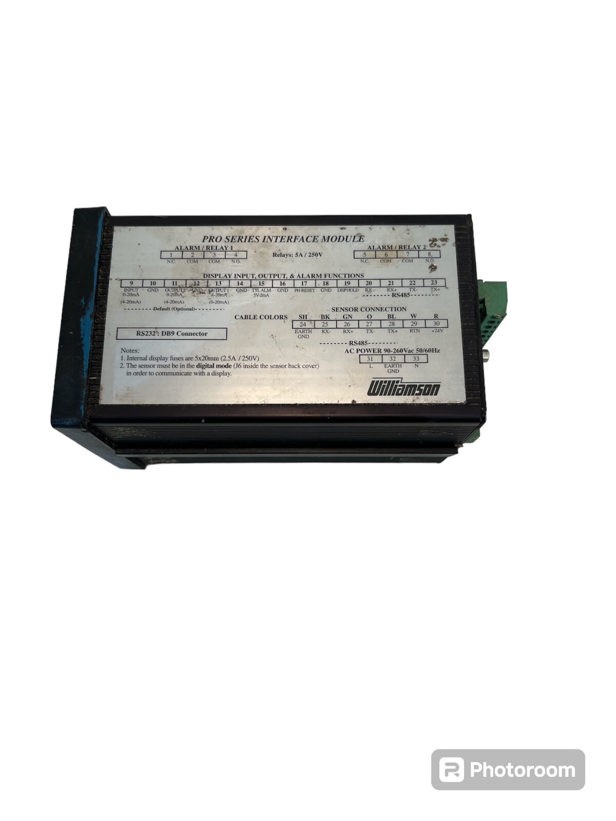 Williamson Model 21 Pro Series Temp Controller Interface Module 5-Digit LED