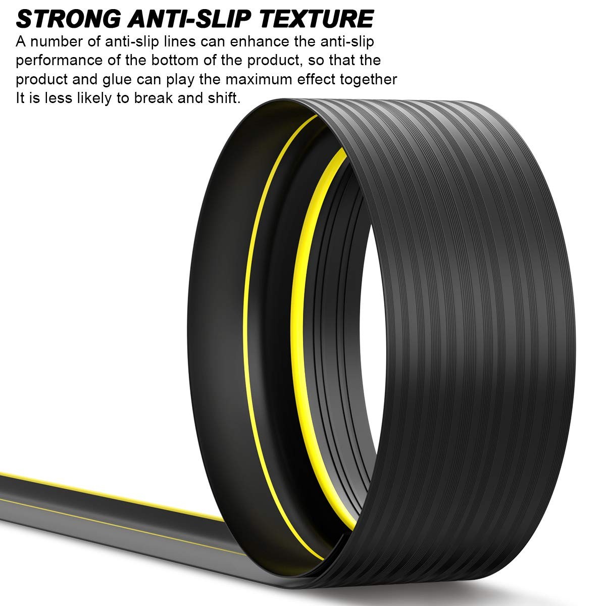 Universal Garage Door Threshold Seal Strip 10FT Kit, Bottom Waterproof Rubber...