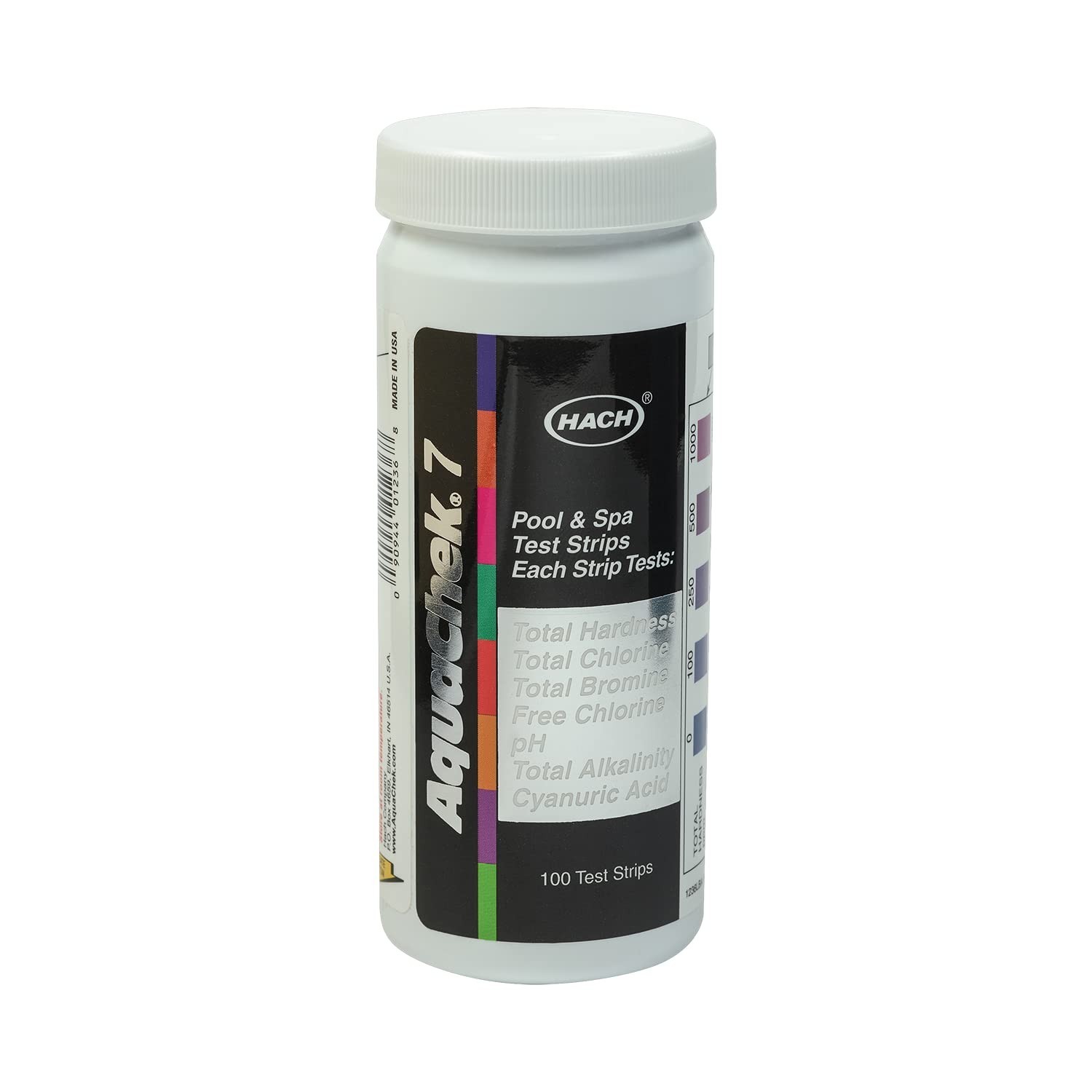 AquaChek 7 Way Pool Spa Test Strips Silver Water Test Kit 100 Count