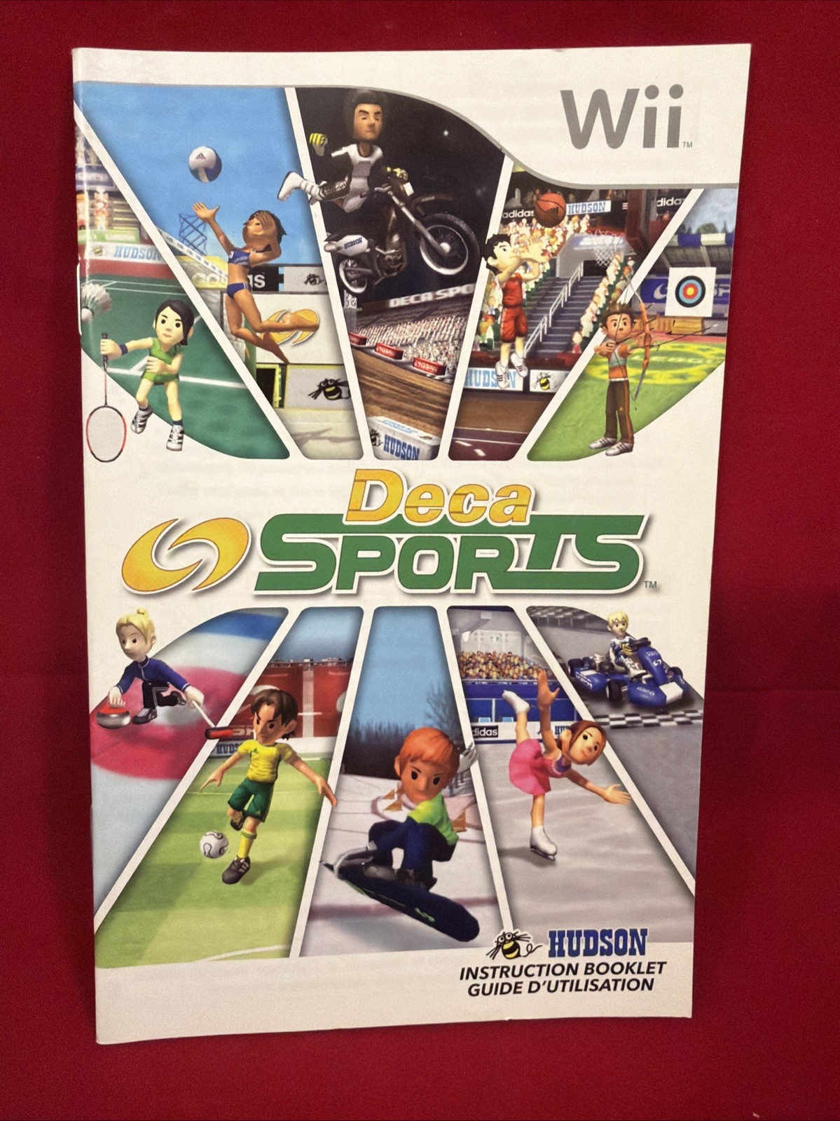 Deca Sports Nintendo Wii Instruction Manual Booklet Only Authentic