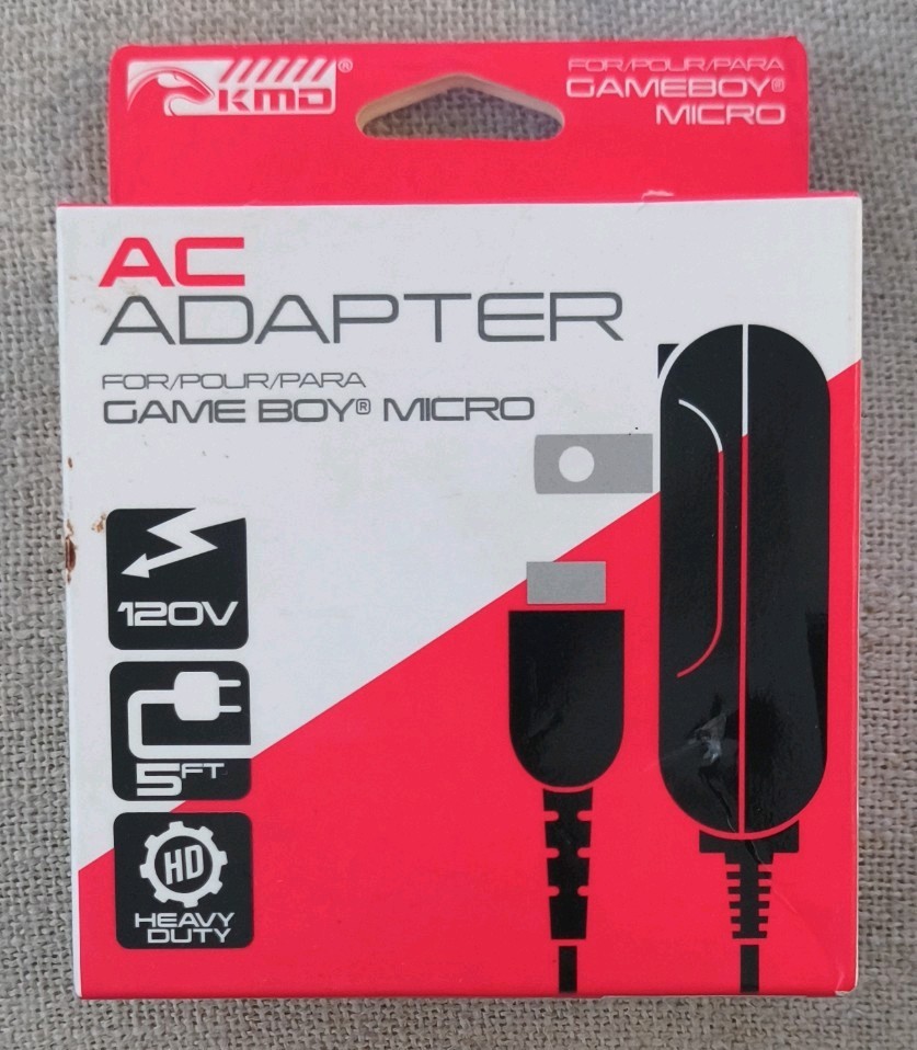 Game Boy Micro AC Wall Charger On Gameboy Micro