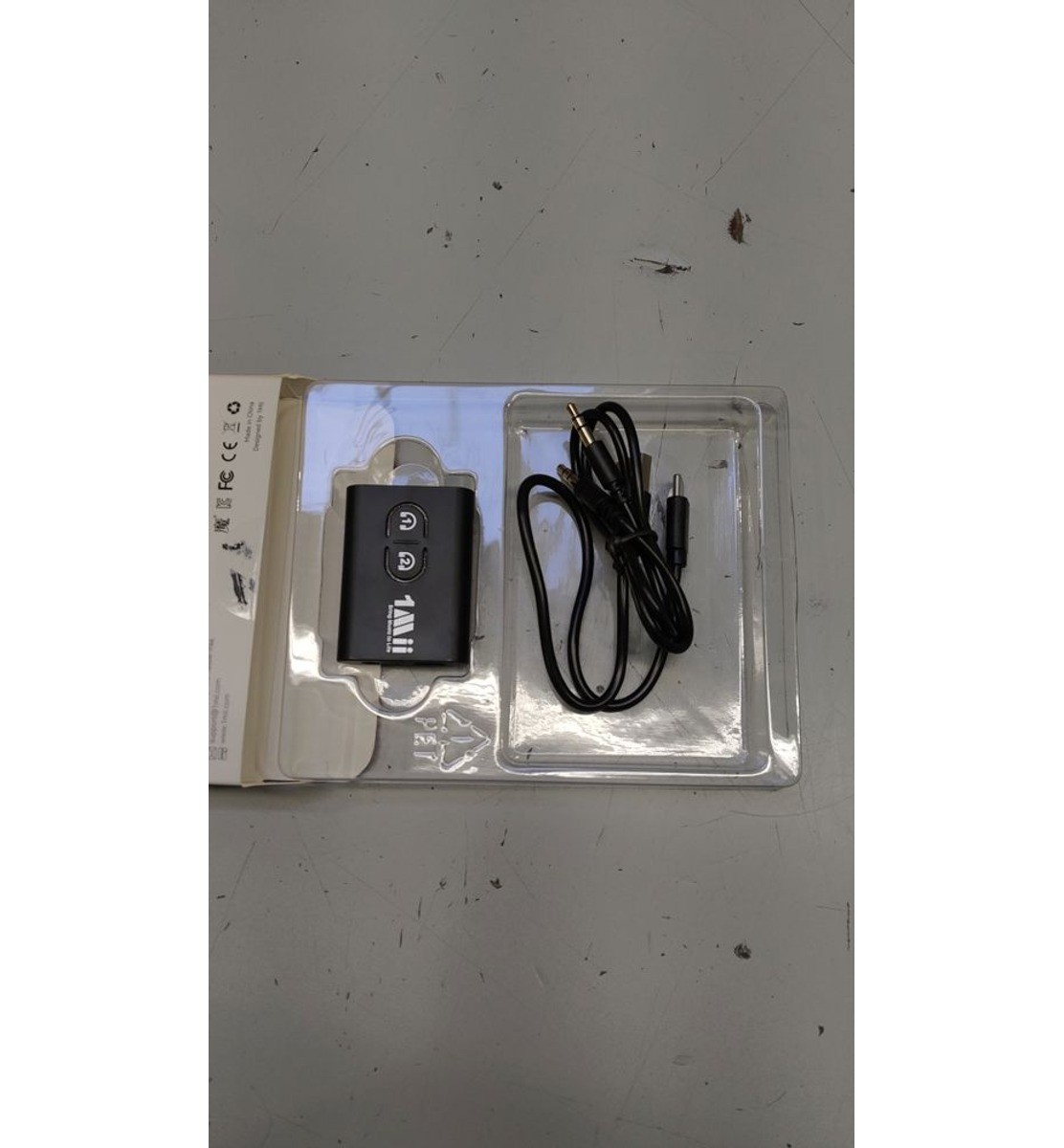 1Mii Bluetooth Audio Transmitter Receiver Dual Connection 3.5mm RCA Open Box