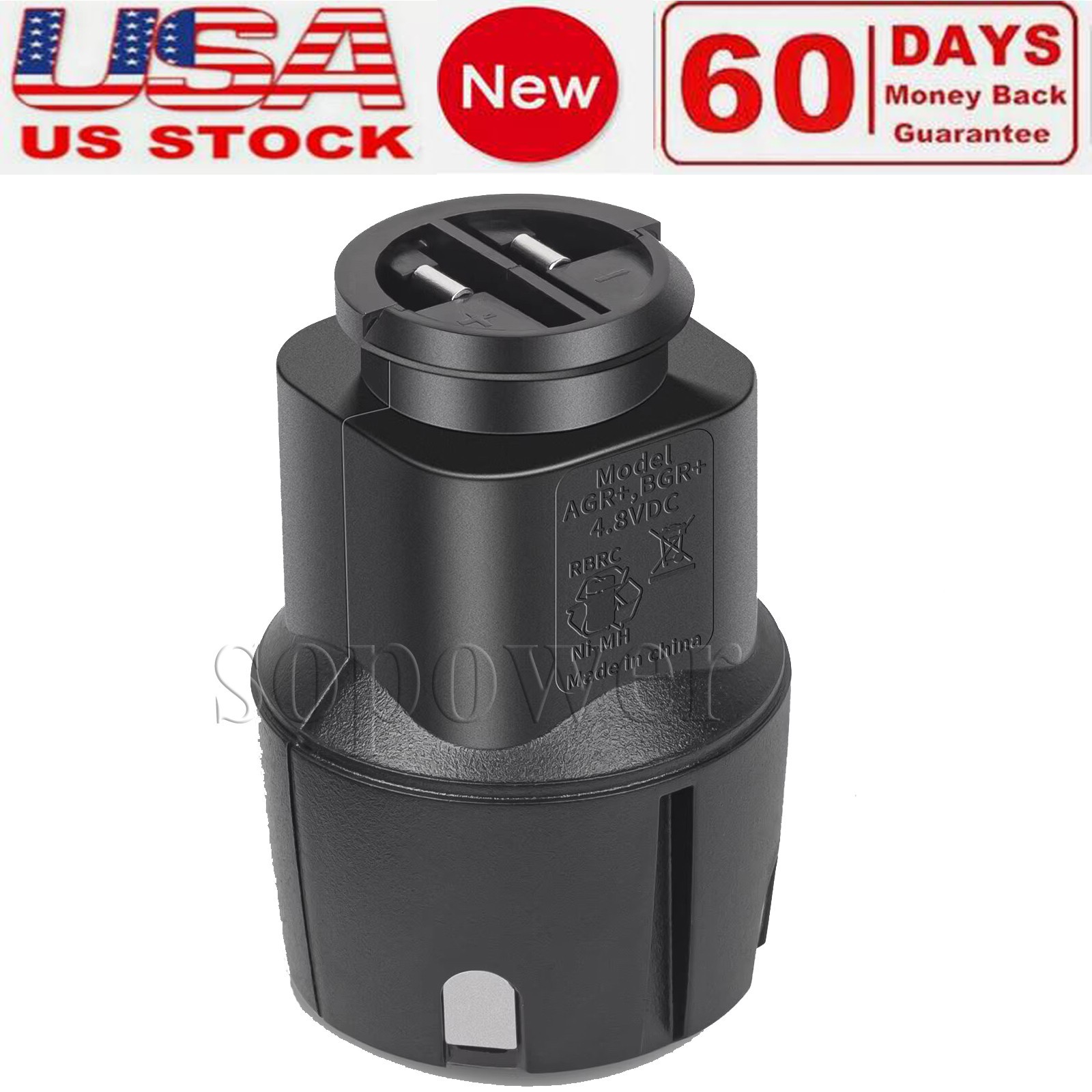 Replacement battery for Andis PowerGroom AGR+ & BGR+ Series Clippers.
