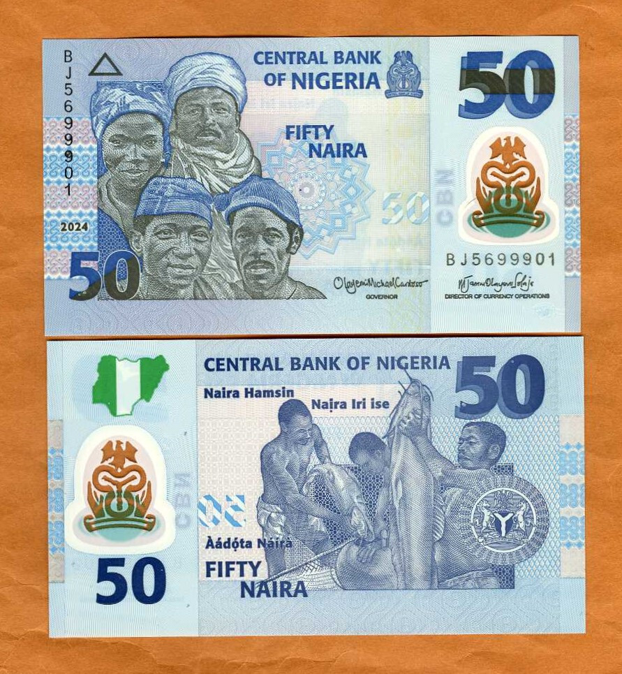 Nigeria, 50 naira, 2024, P-New,  POLYMER, UNC