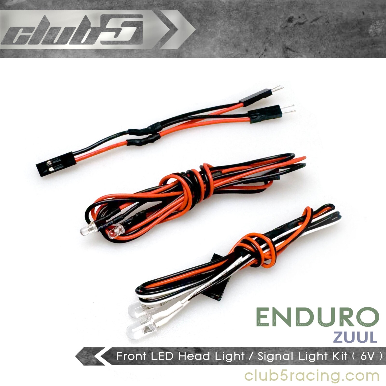 Front LED Head Light / Signal Light Kit for Element Enduro Zuul ( 6V )