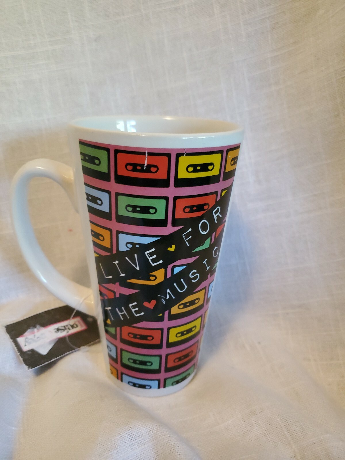 LIVE FOR MUSIC LATTE MUG